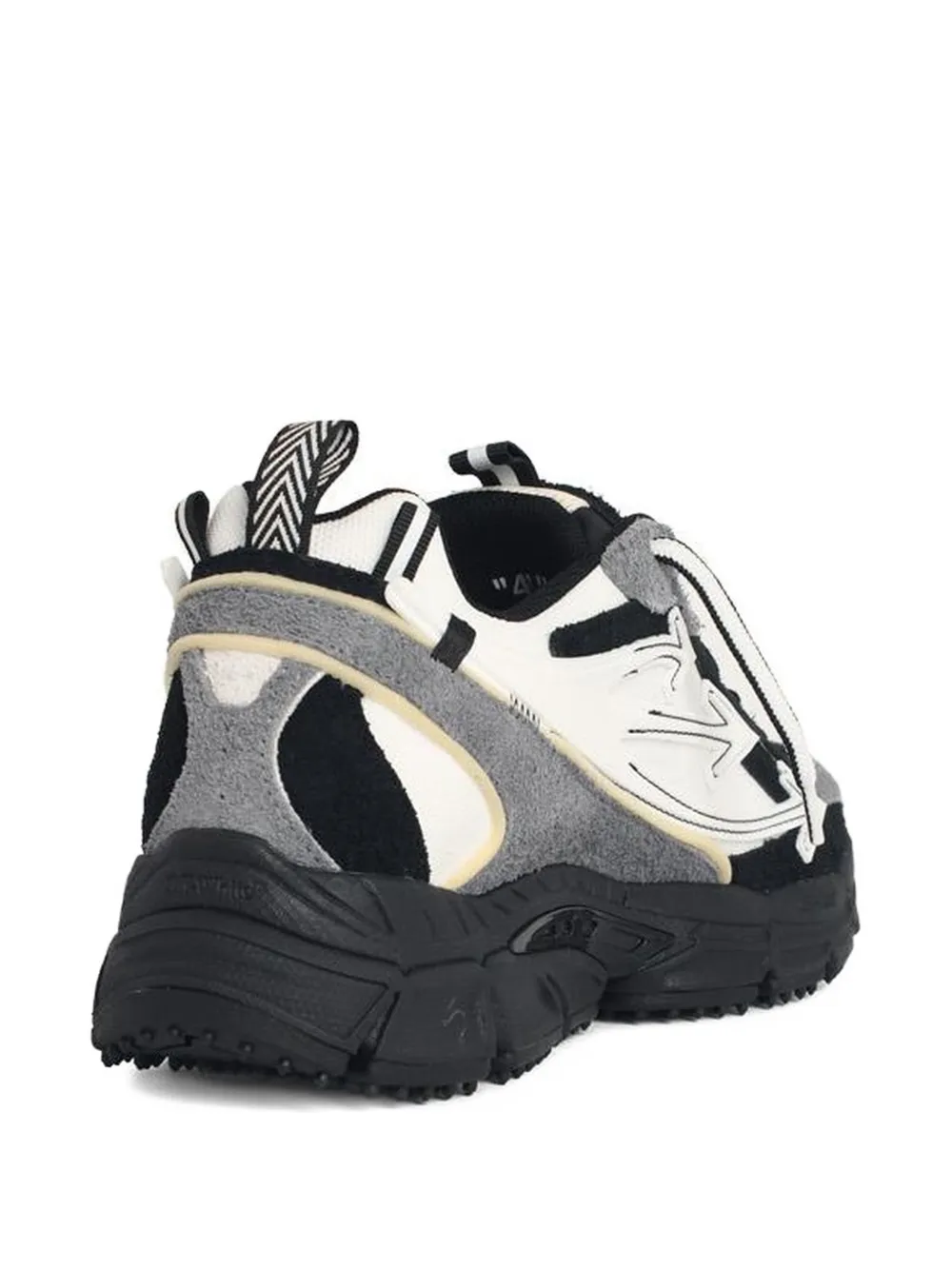 Off-White Arrow suède sneakers Zwart