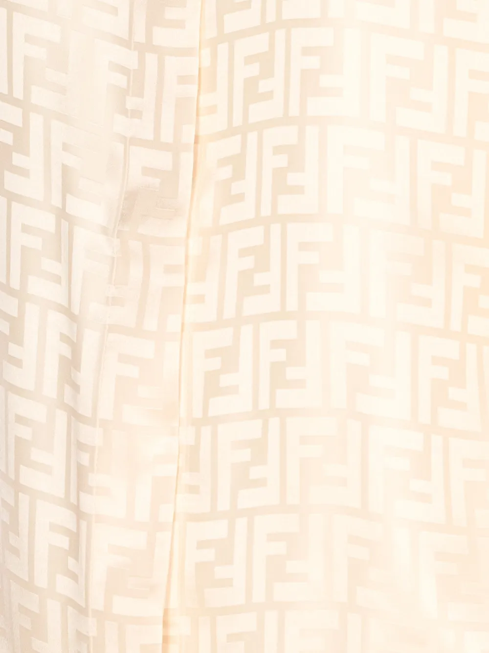  Fendi Logo Button Shirt - Neutrals 