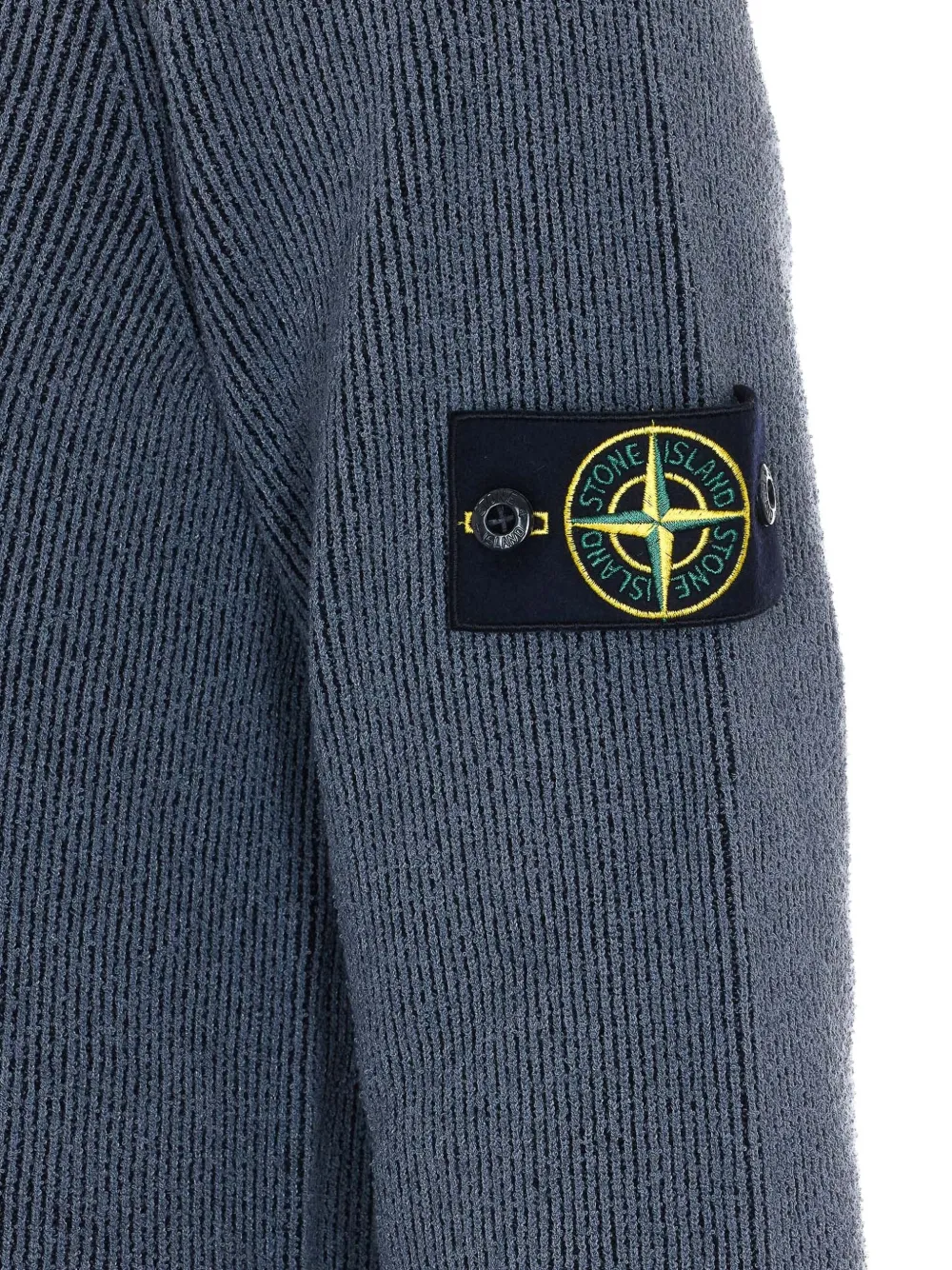 Stone Island Trui met logopatch en ronde hals Grijs