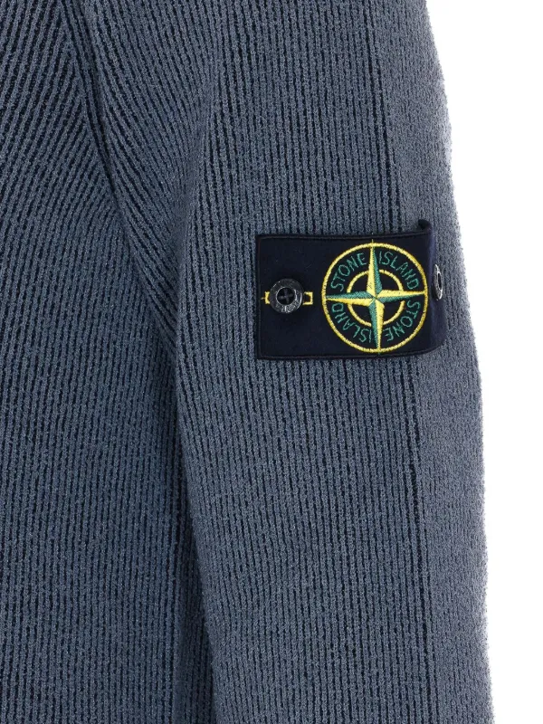 Stone Island リブニット セーター | グレー | FARFETCH JP