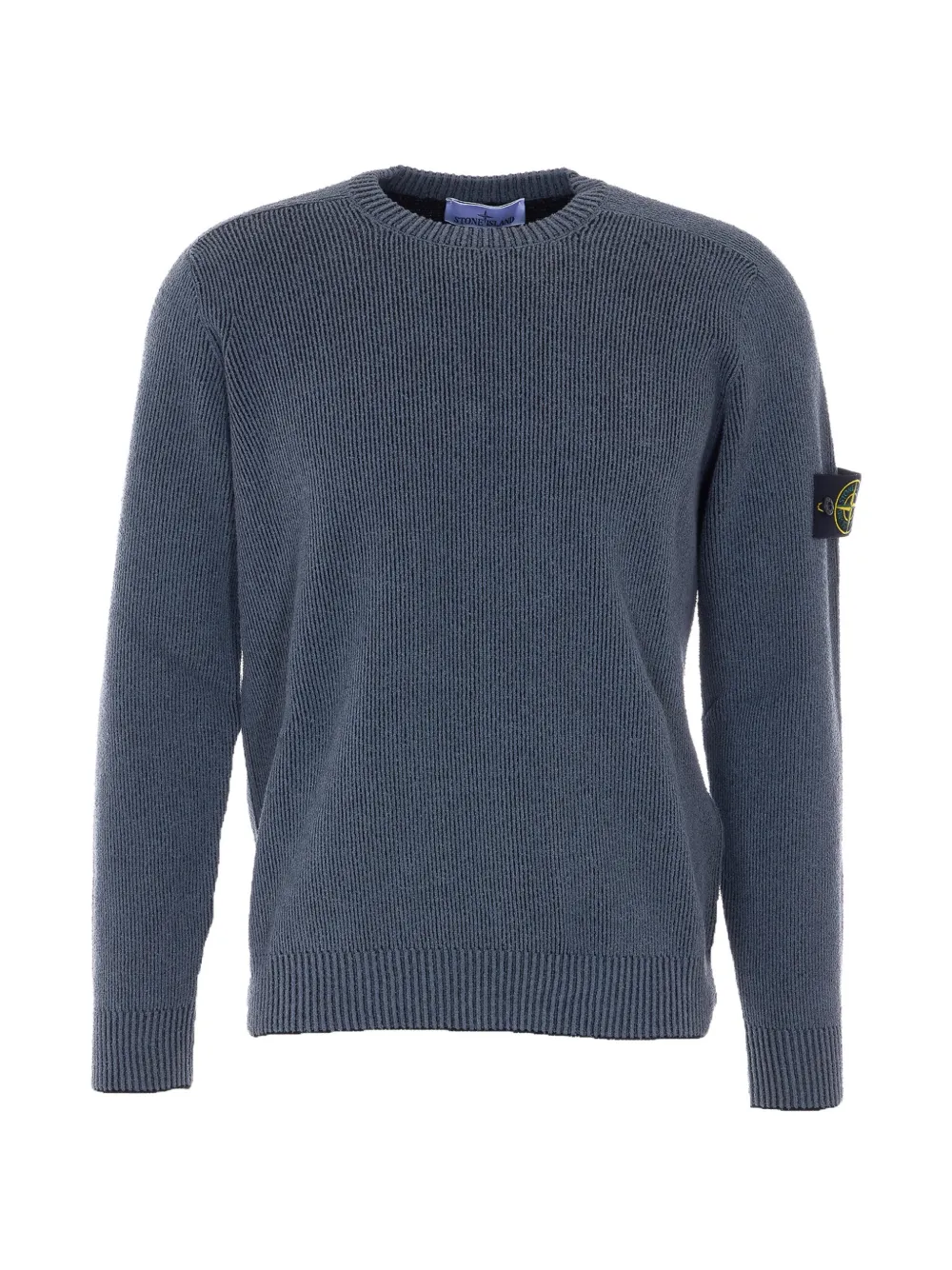 Stone Island crew-neck logo-patch sweater - Grau