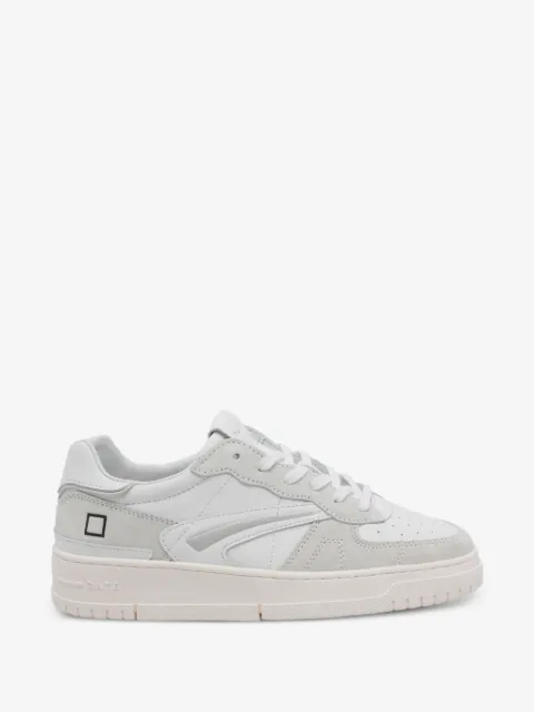 D.A.T.E. Torneo round-toe leather sneakers