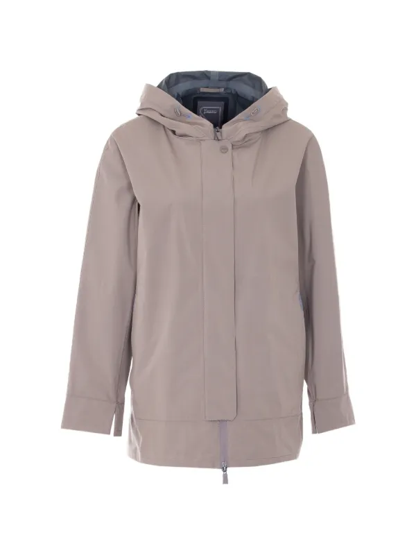 Herno フーデッド コート | ニュートラル | FARFETCH JP