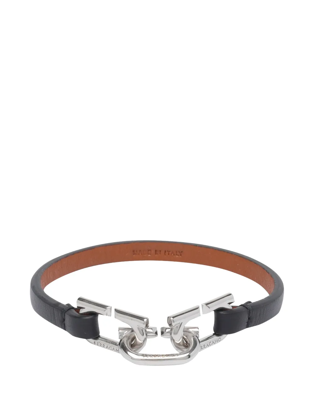 Ferragamo logo-detail bracelet - Silber