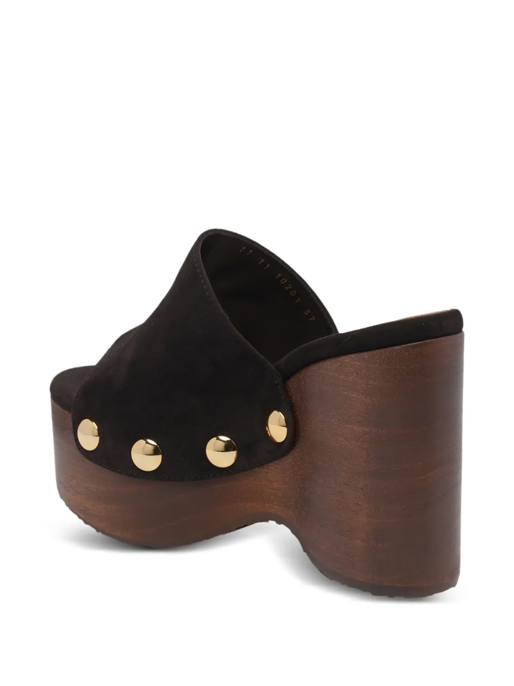 Gianvito Rossi 115mm button detail sandals Bruin