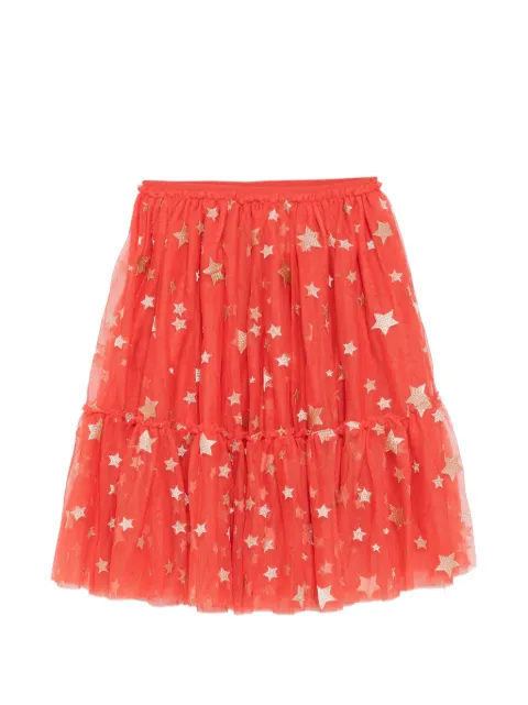 Stella McCartney Kids falda con bordado de estrella