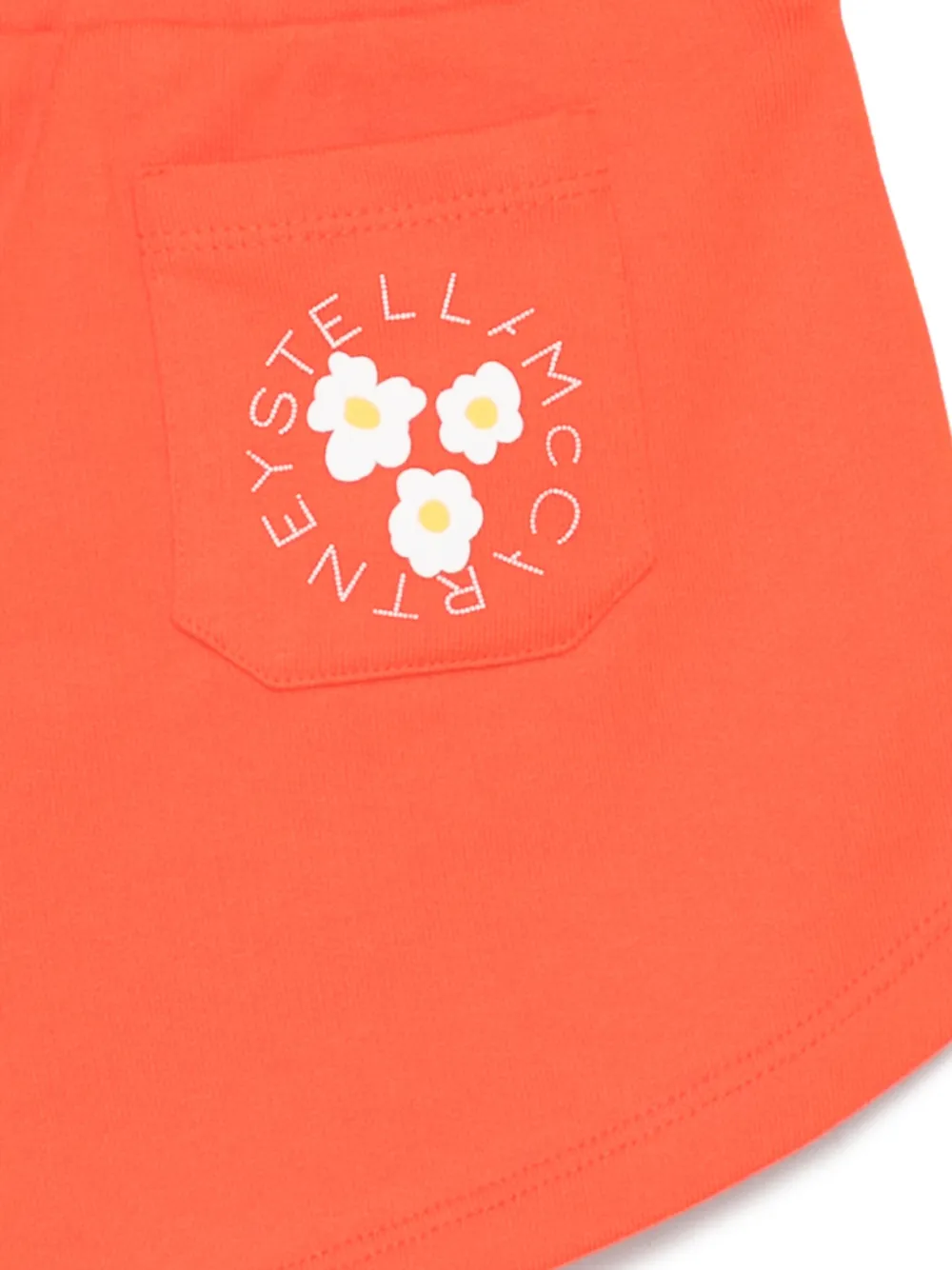 Stella McCartney Kids Shorts met logoprint Oranje
