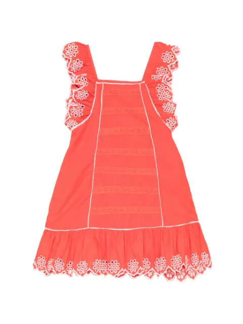 Stella McCartney Kids vestido con bordado inglés