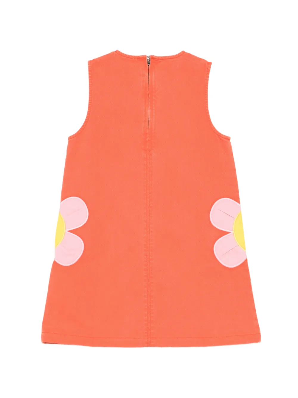 Stella McCartney Kids Jurk met bloemen applicatie Oranje