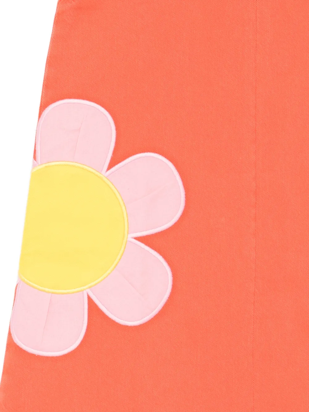 Stella McCartney Kids Jurk met bloemen applicatie Oranje
