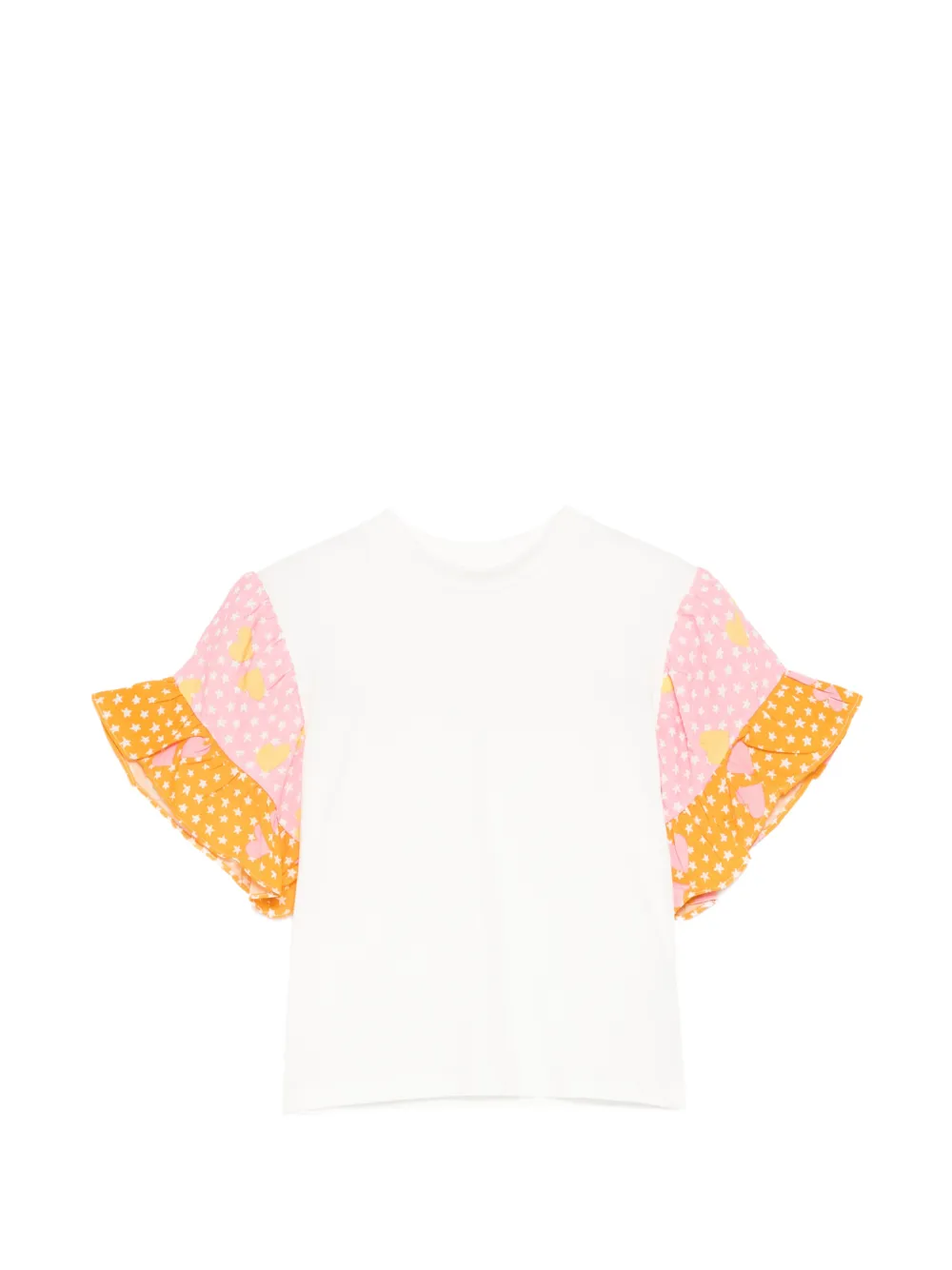 Stella McCartney Kids star heart print top - Bianco