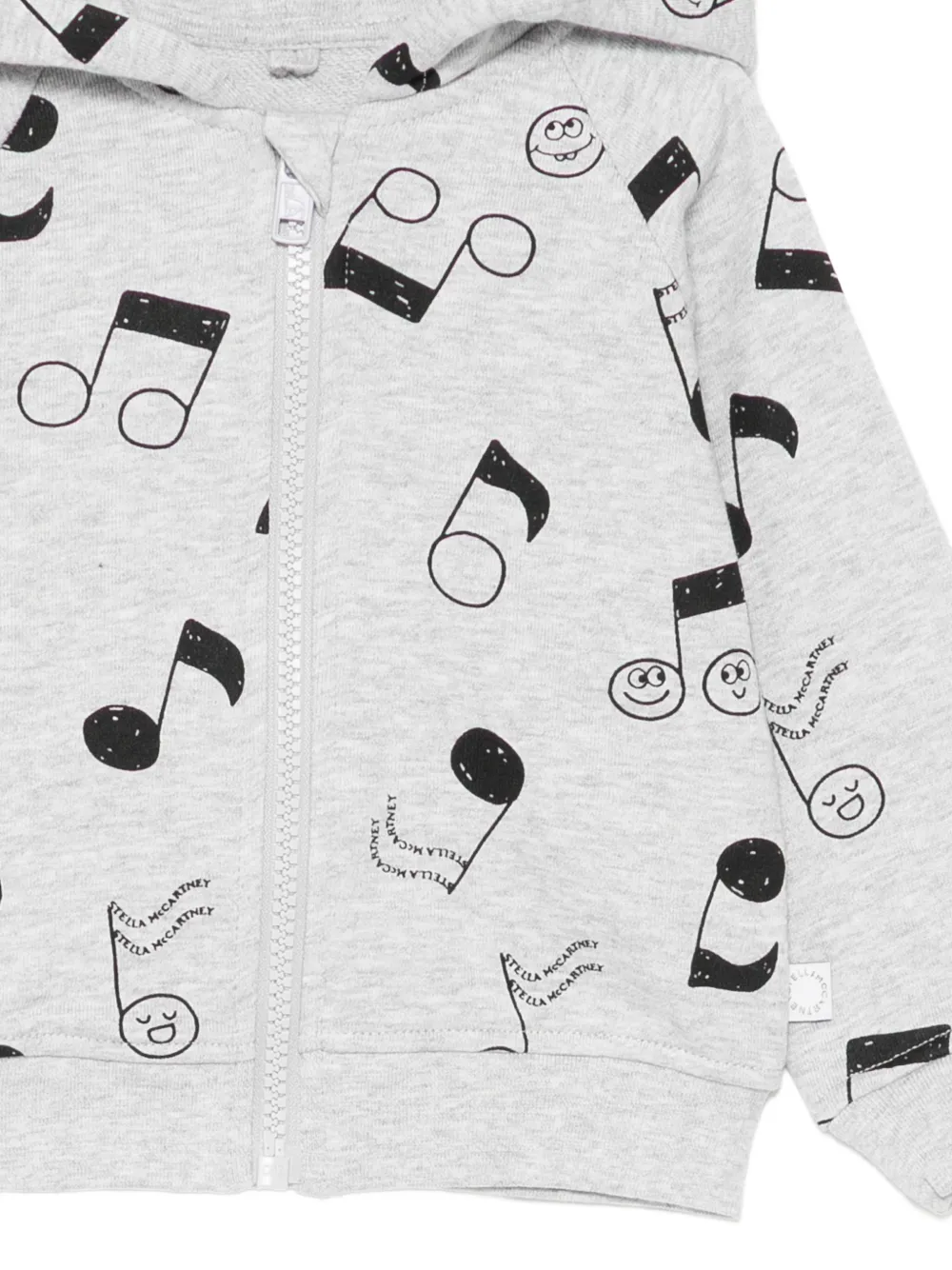 Stella McCartney Kids Hoodie met grafische print Grijs