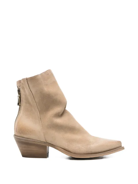 Metisse zip-fastening ankle boots