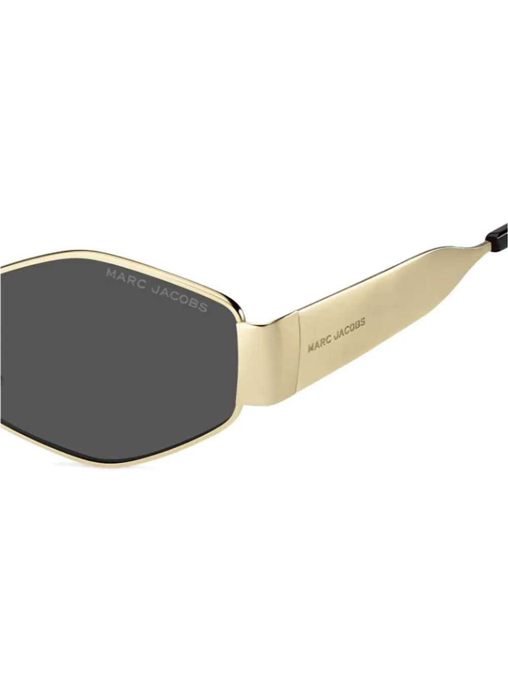 Marc Jacobs Eyewear Zonnebril met geometrisch montuur Goud