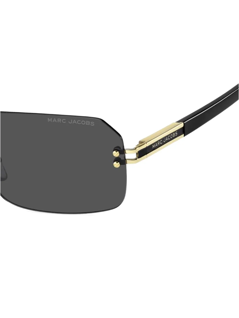 Marc Jacobs Eyewear Zonnebril met geometrisch montuur Goud