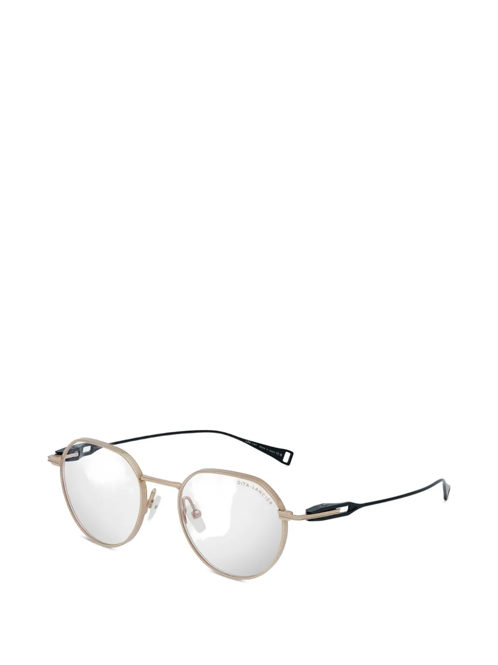 Dita Eyewear Round Metal Glasses In Gold