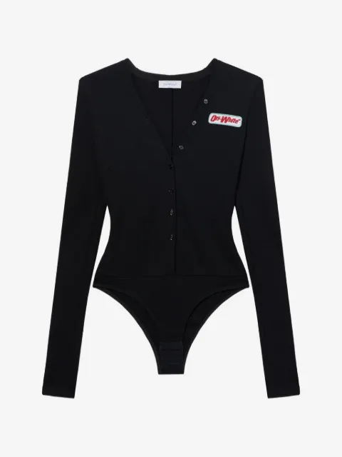 Off-White Heavy Jersey Button-Up bodysuit