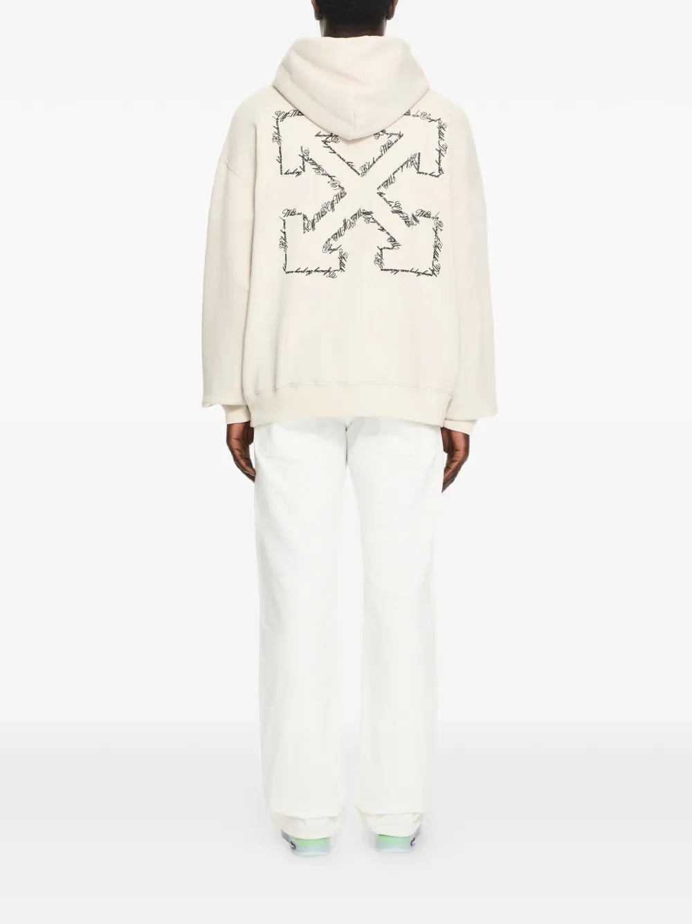  Off-white Sudadera Script Arrow Con Capucha - Neutro 
