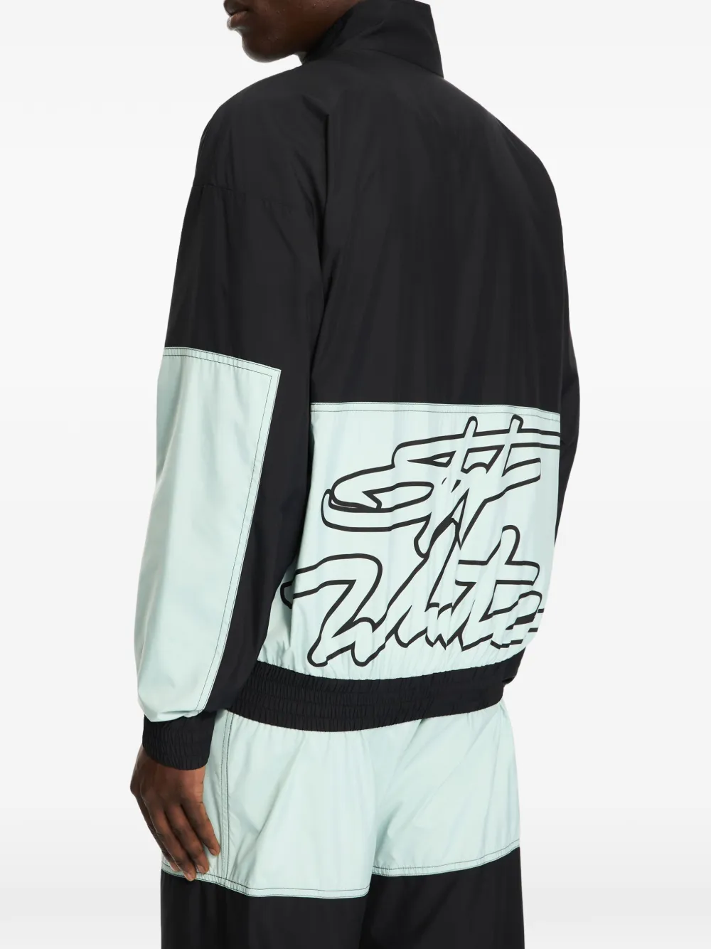 Off-White Marker sportjack met logo Zwart