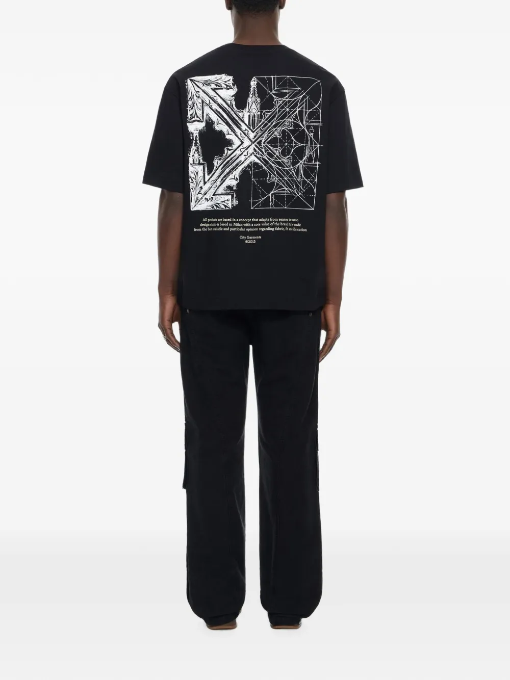 Off-White Cargo shorts Zwart