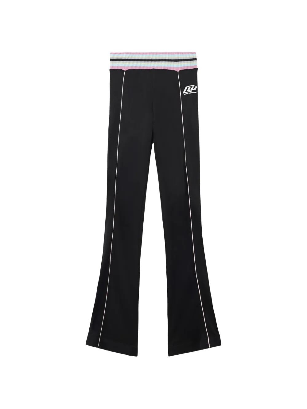Off-White Fluid Track Ow stripe-detail trousers - Nero