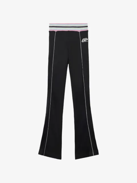 Off-White  Fluid Track Ow stripe-detail trousers