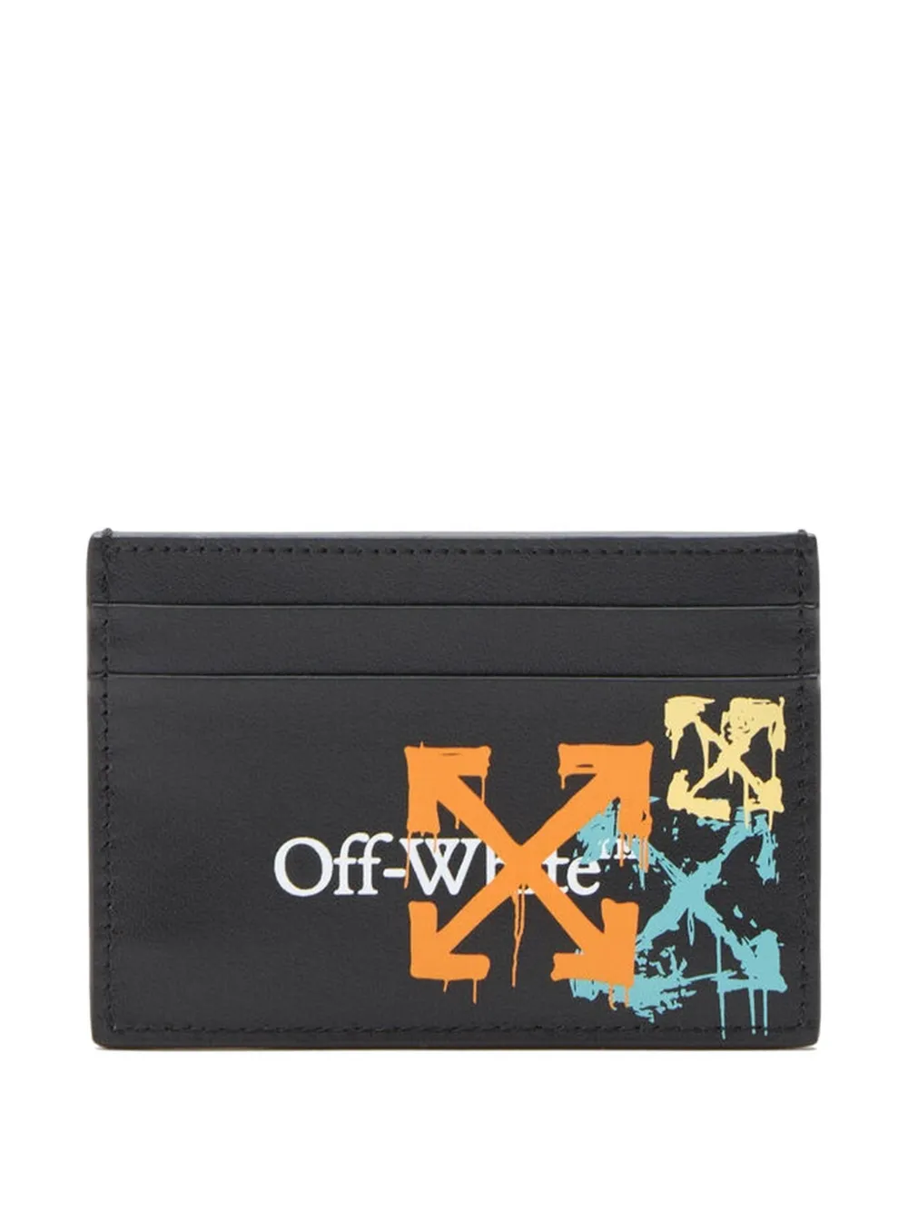 Off-White Bookish Arrow Spray card case - Nero