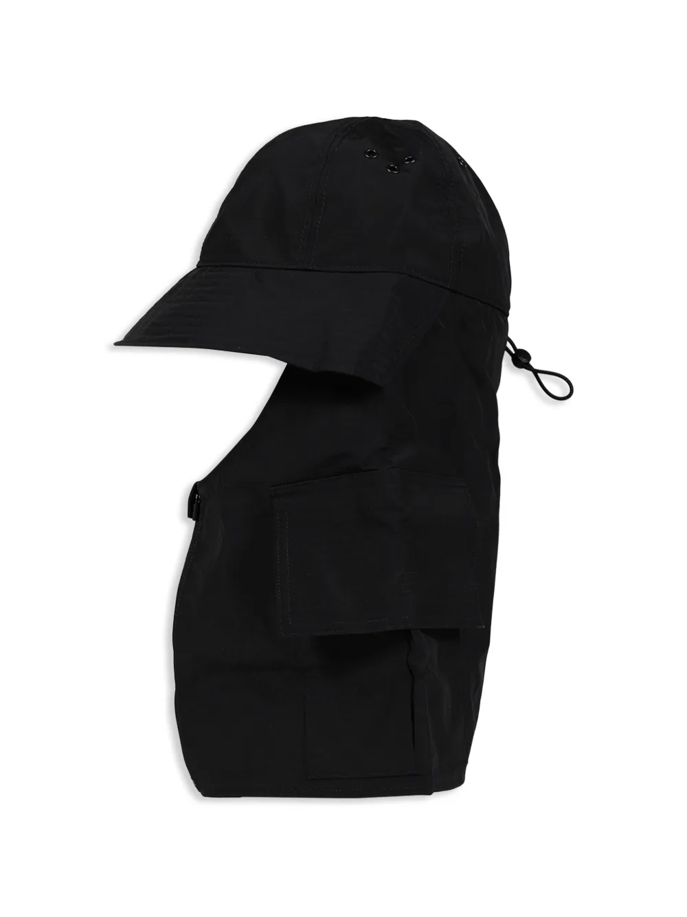 Y-3 Cargo capuchon met trekkoord Zwart