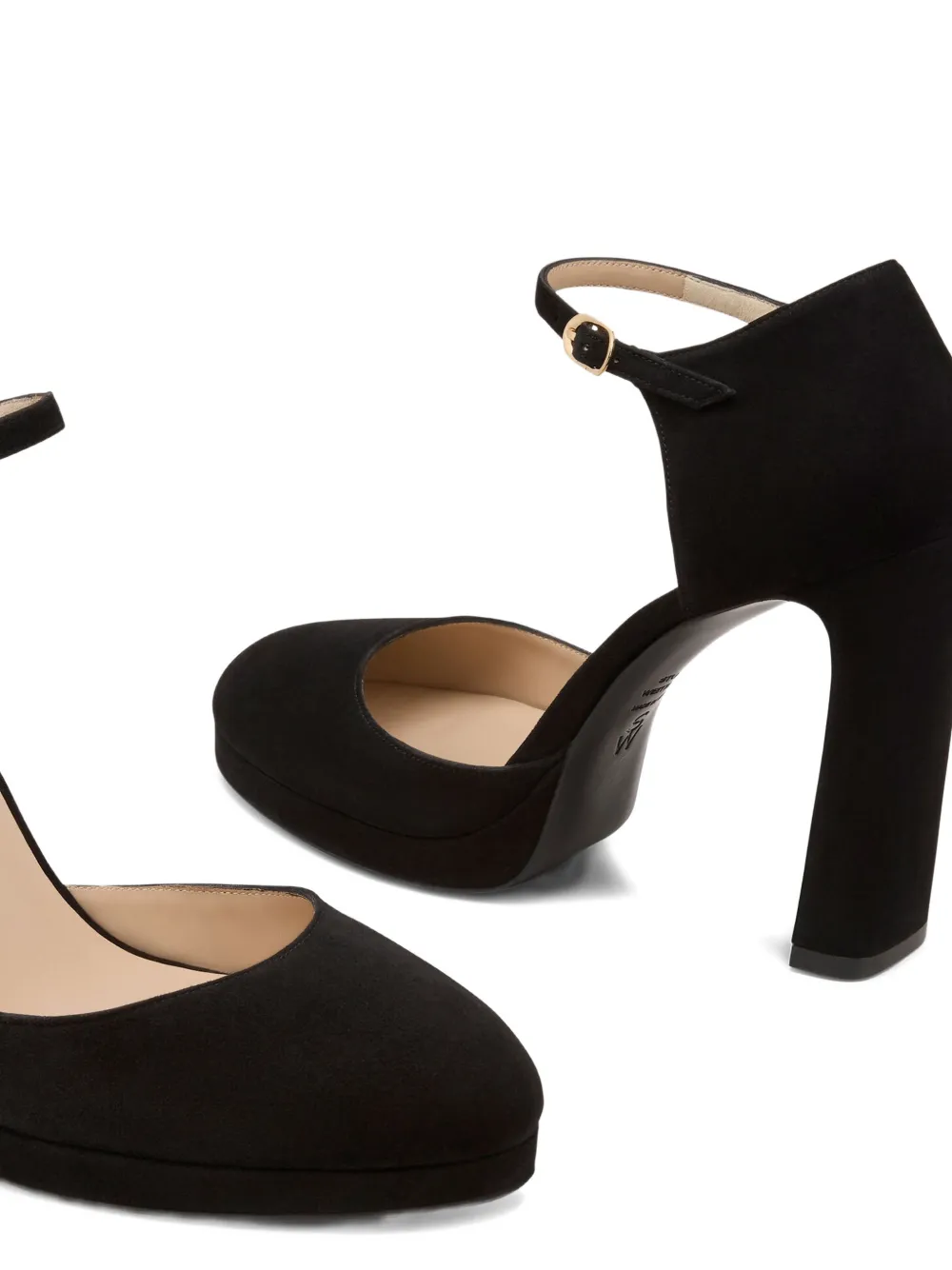 Stuart Weitzman Babette pumps met plateauzool Zwart
