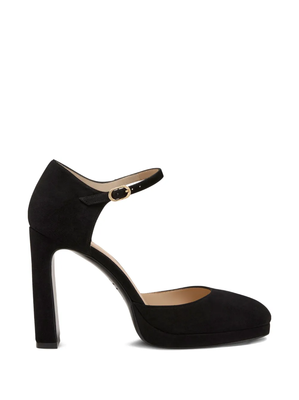 Stuart Weitzman Babette pumps met plateauzool Zwart