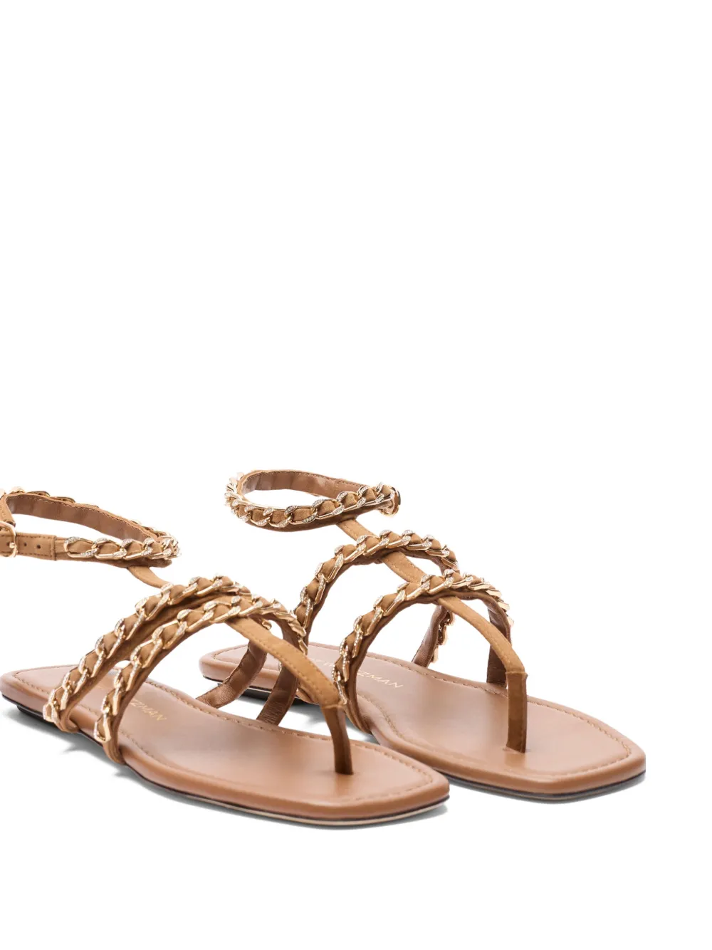 Stuart Weitzman Soluxe sandalen met kristallen Beige