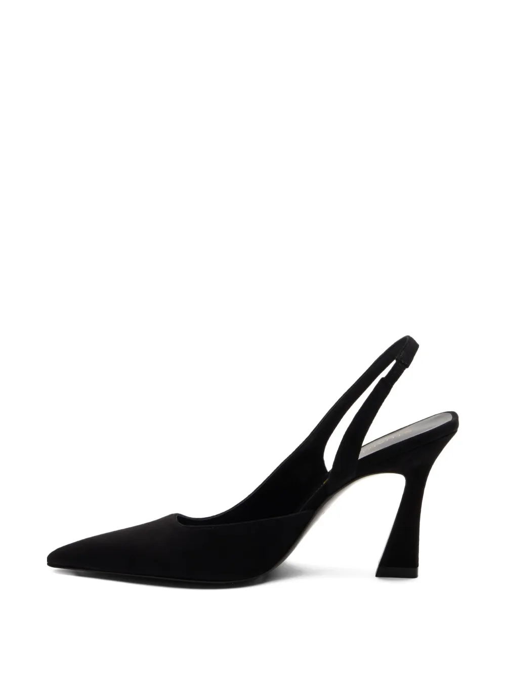 Stuart Weitzman Vinnie pointed d'orsay slingback pumps Zwart