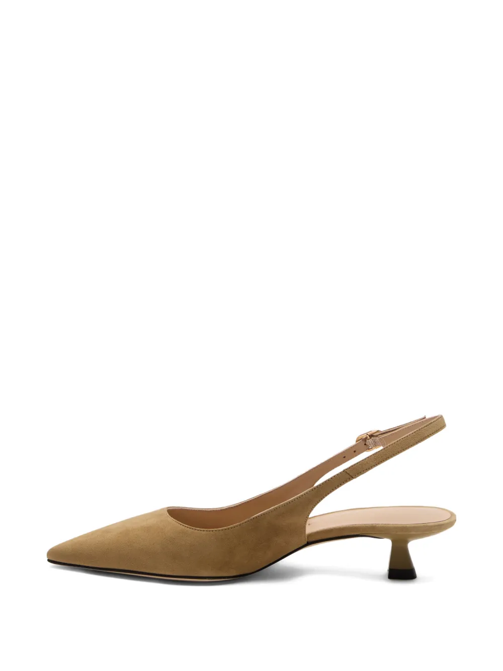 Stuart Weitzman pointed sculpt slingback pumps Beige