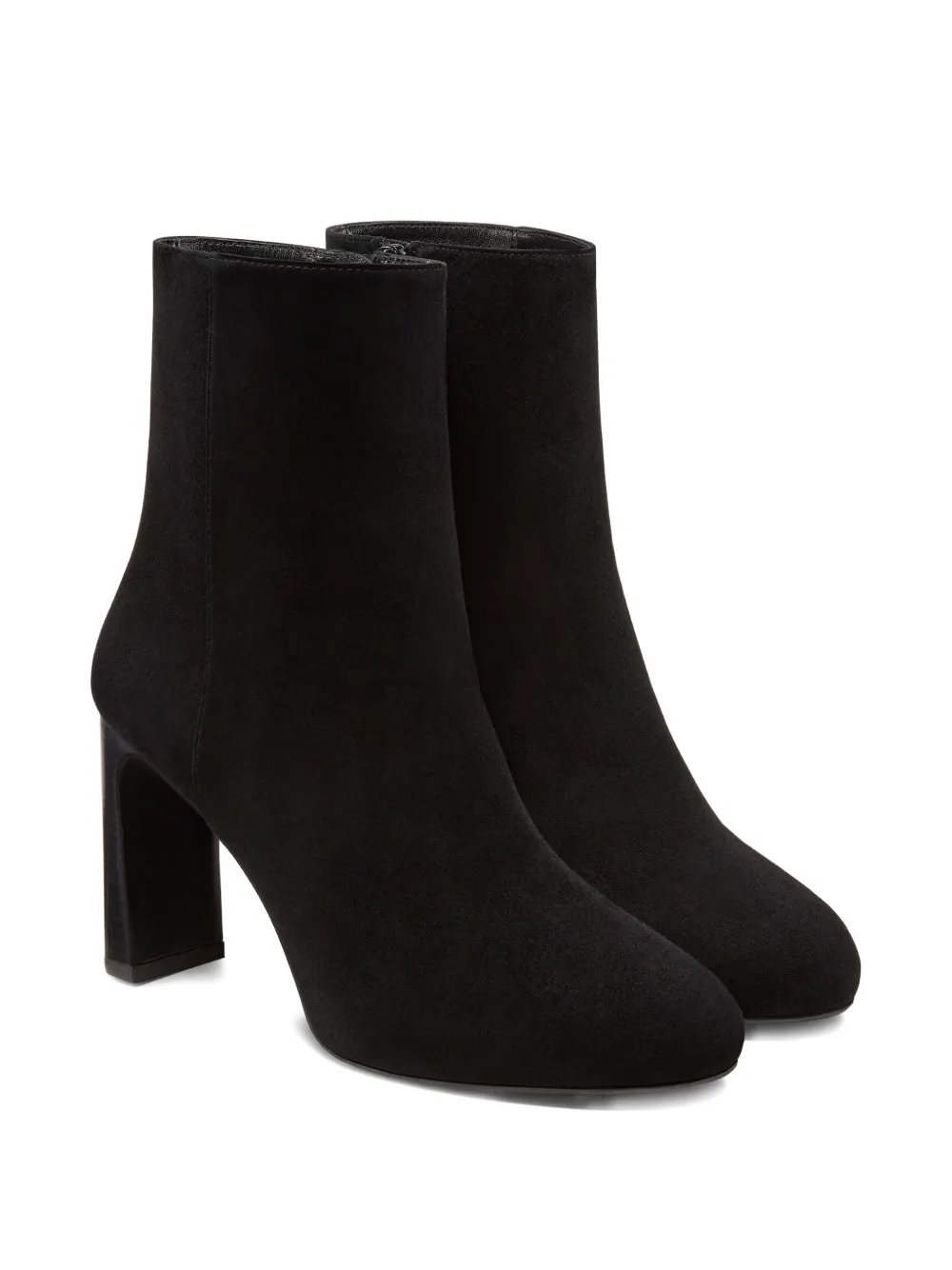 Stuart Weitzman Babette platform zip ankle boots Zwart