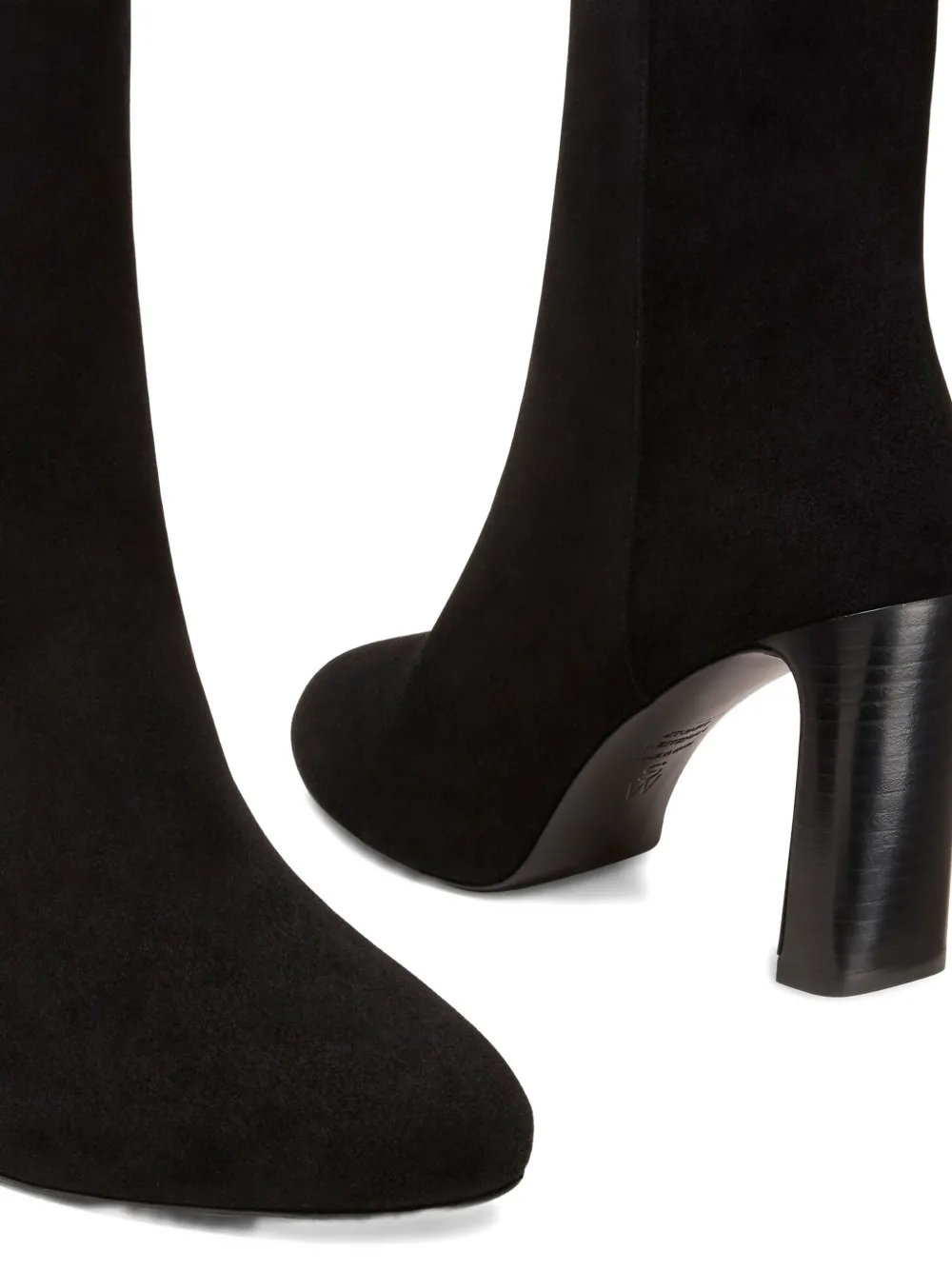 Stuart Weitzman Babette platform zip ankle boots Zwart