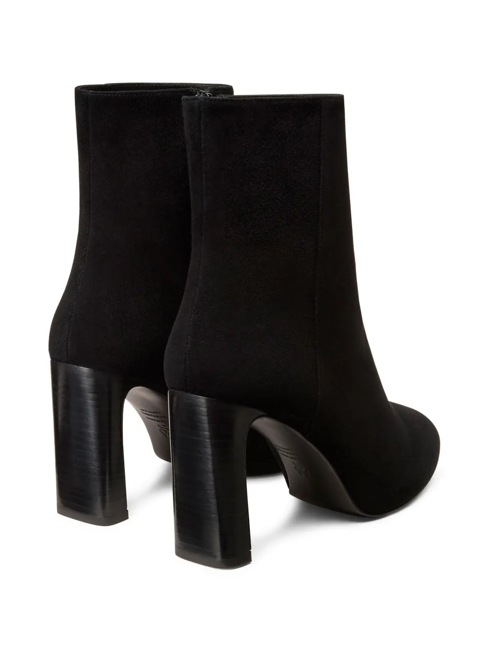  Stuart Weitzman Babette Platform Zip Ankle Boots - Black 