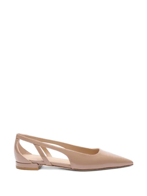 Stuart Weitzman pointed-toe flat pumps