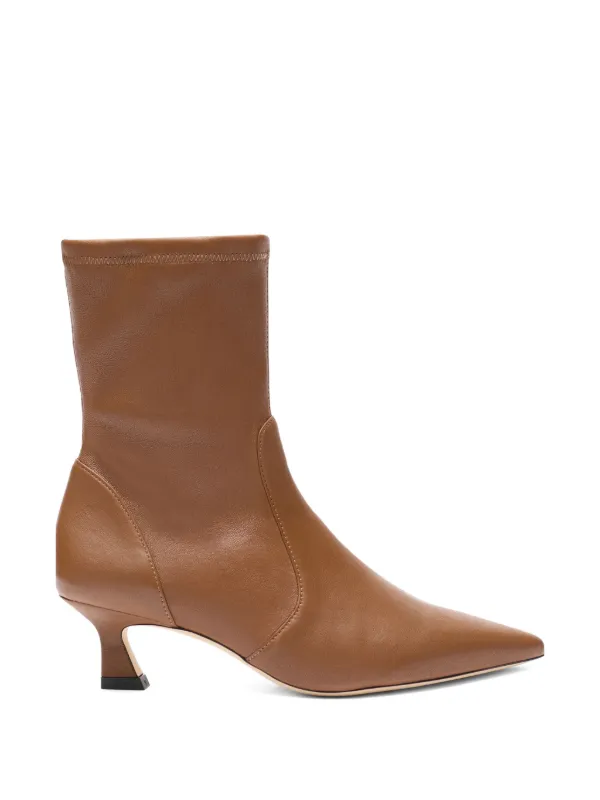 Stuart Weitzman Vinnie Pointed Boots in Neutrals