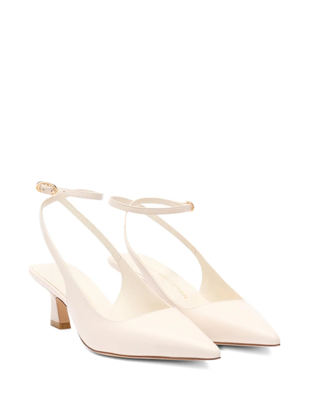 Stuart Weitzman Vinnie back strap pump Beige