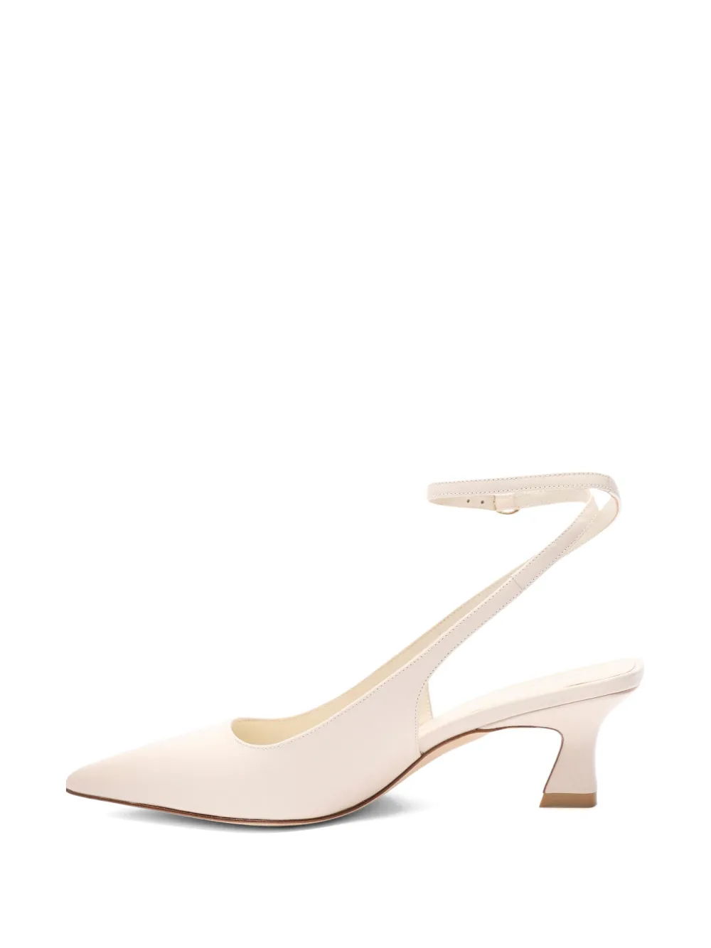Stuart Weitzman Vinnie back strap pump Beige