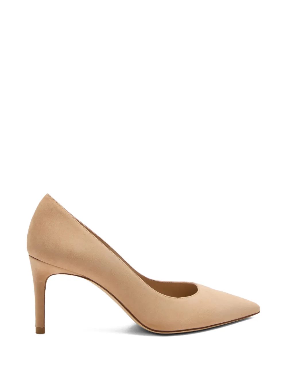 Stuart Weitzman Power pumps met puntige neus Beige