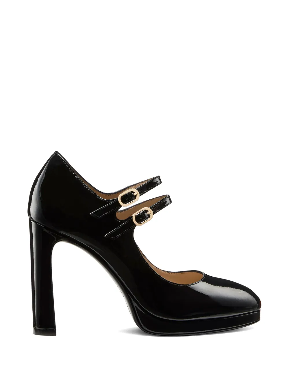 Stuart Weitzman Babette pumps met plateauzool Zwart