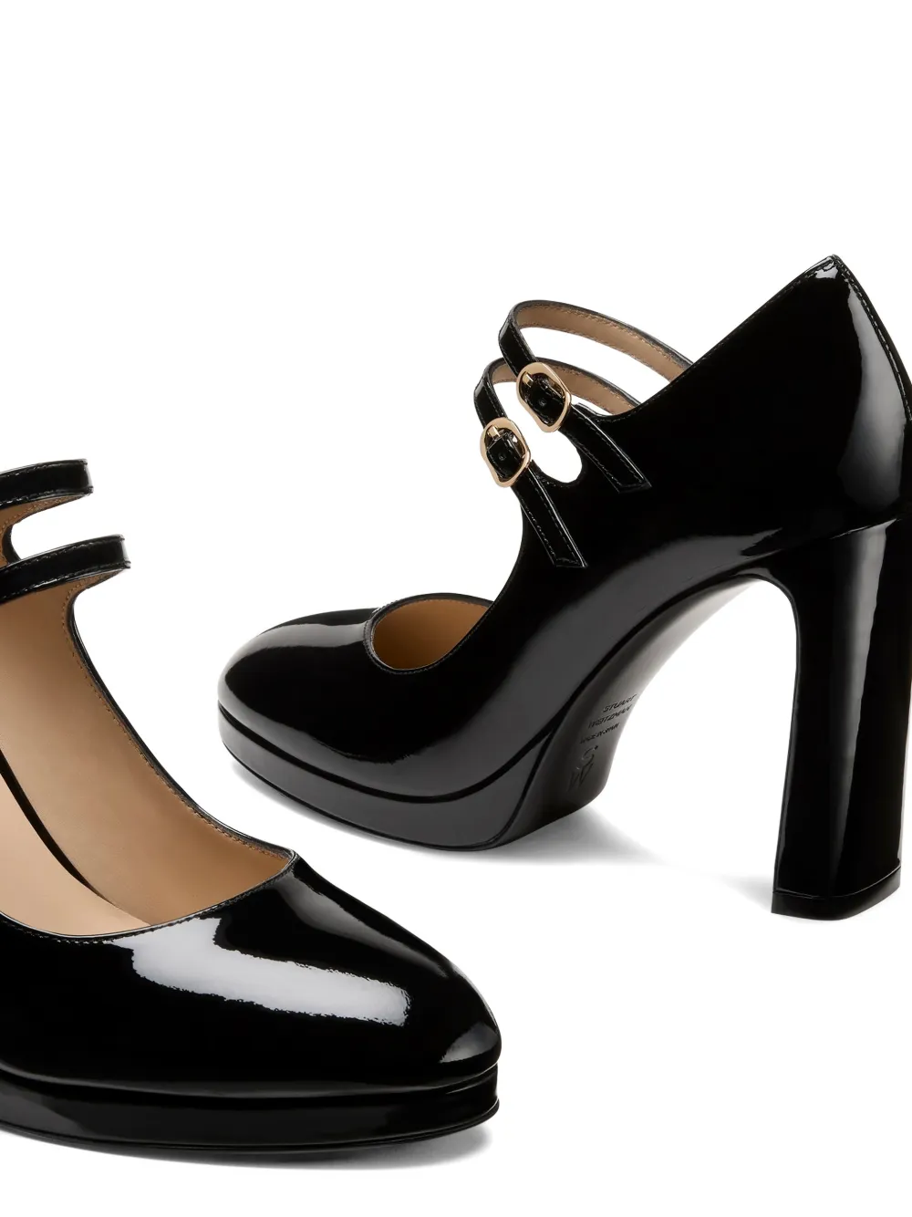 Stuart Weitzman Babette pumps met plateauzool Zwart