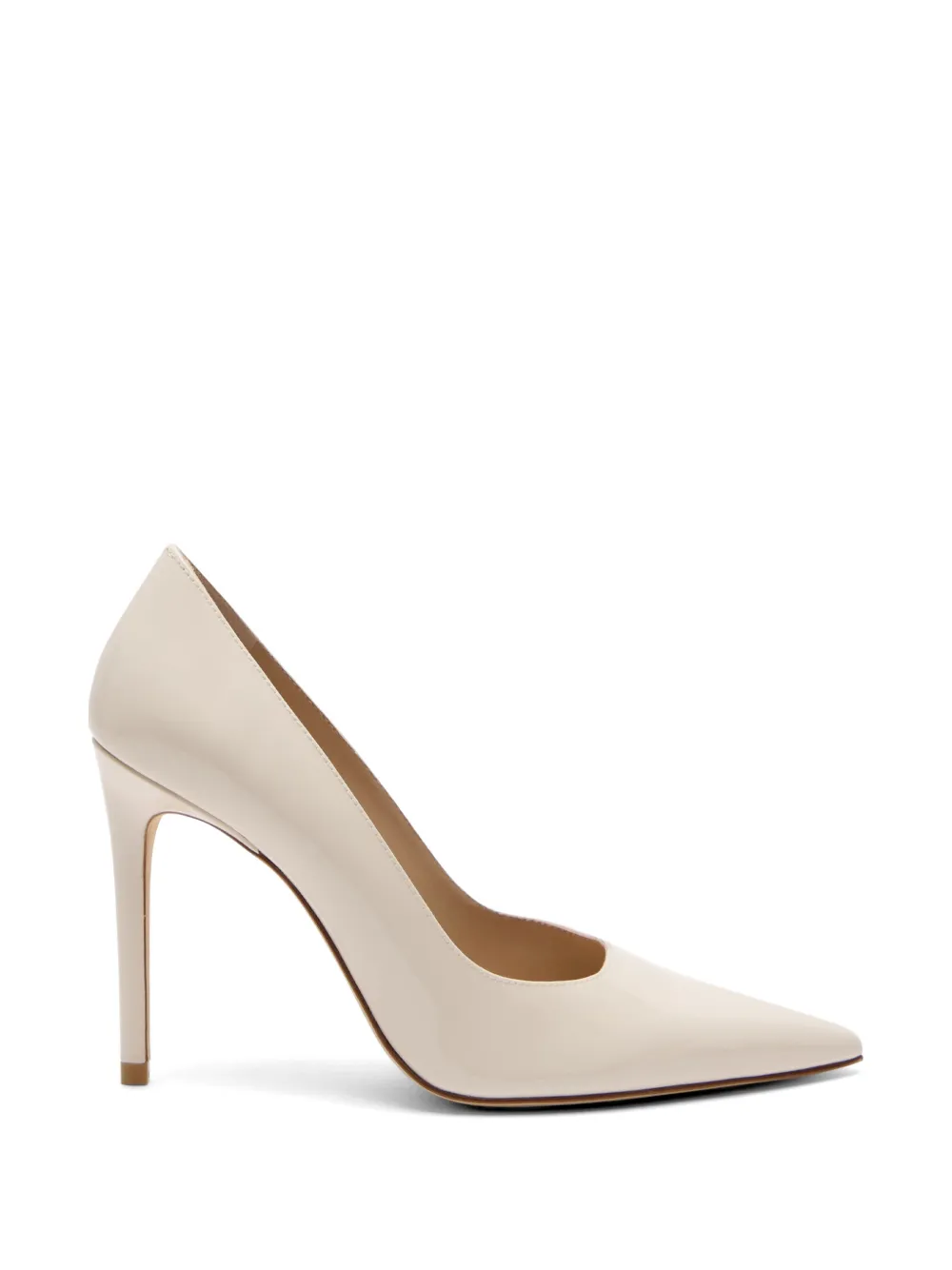 Stuart Weitzman Pumps met puntige neus Beige