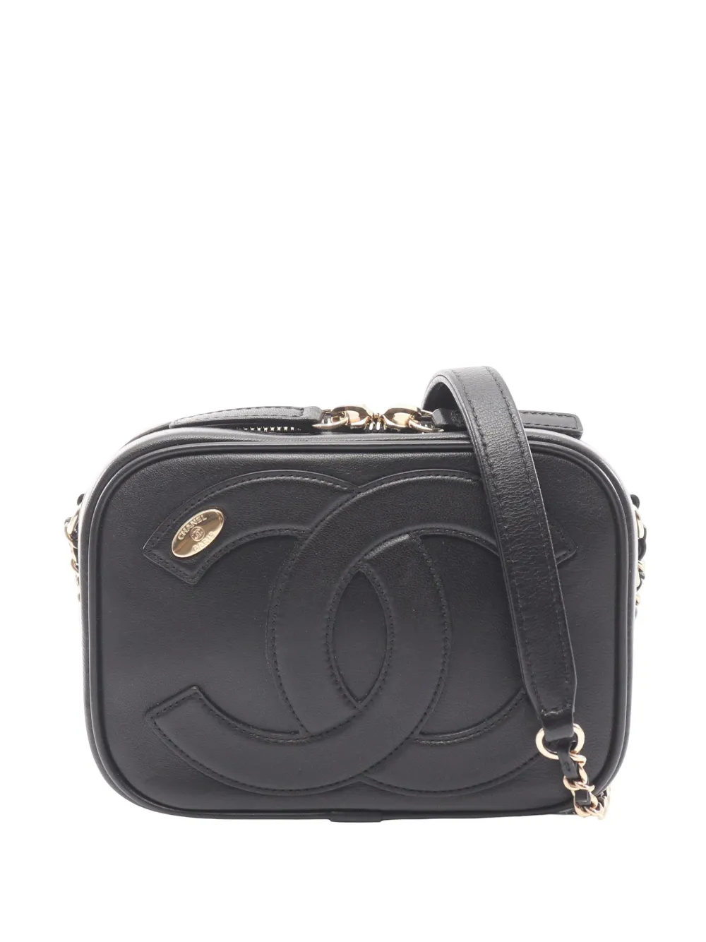 CHANEL Pre-Owned 2019 CC Lambskin Camera Bag crossbody bag - Nero