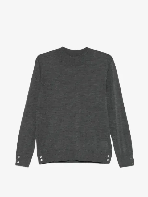 IVORY PARIS buttoned mock-neck sweater