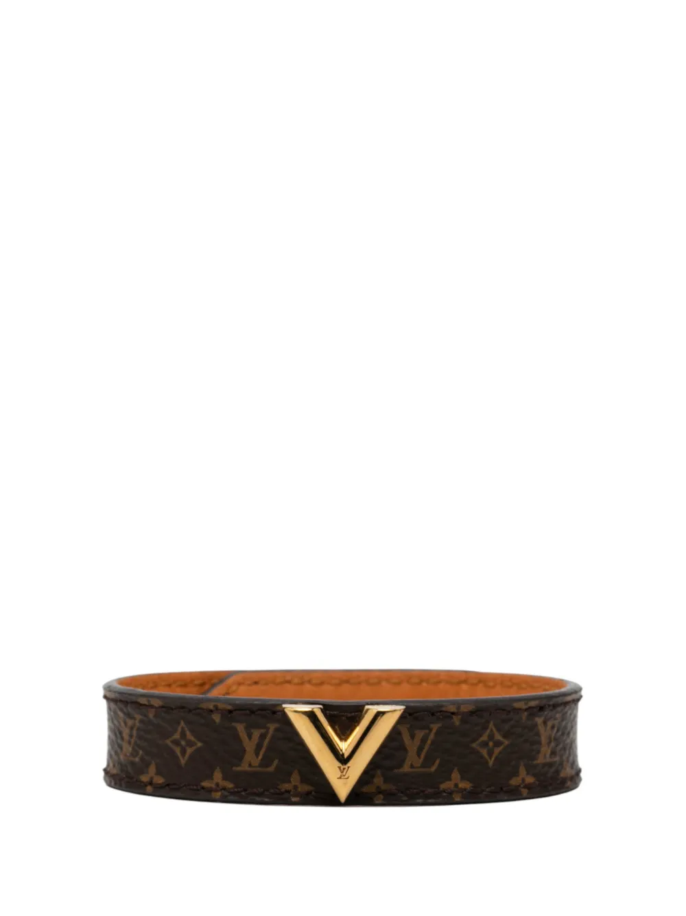 Louis Vuitton Pre-Owned Bracciale Essential V 17 con monogramma 2021-2025 - Marrone