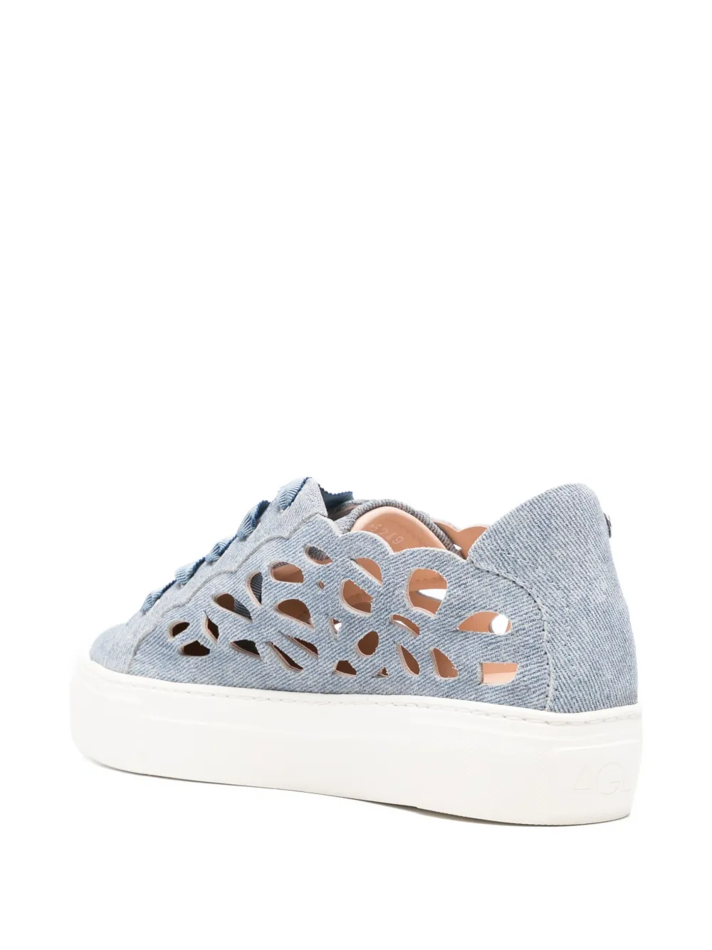 AGL Mandi sneakers met veters en uitgesneden details Blauw