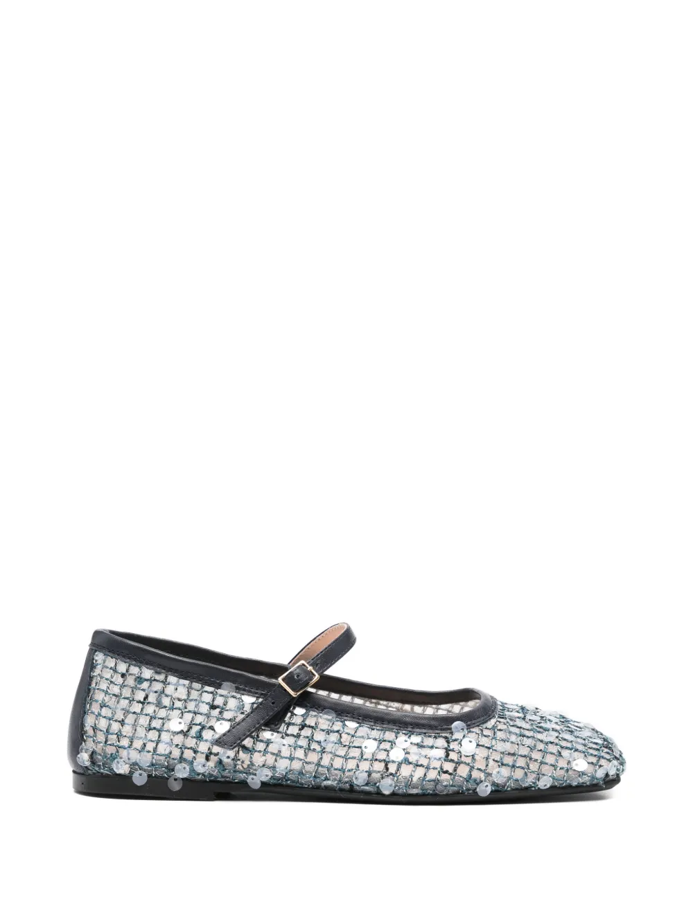 AGL Mary Jane sequin-embellishment ballet flats - Blu