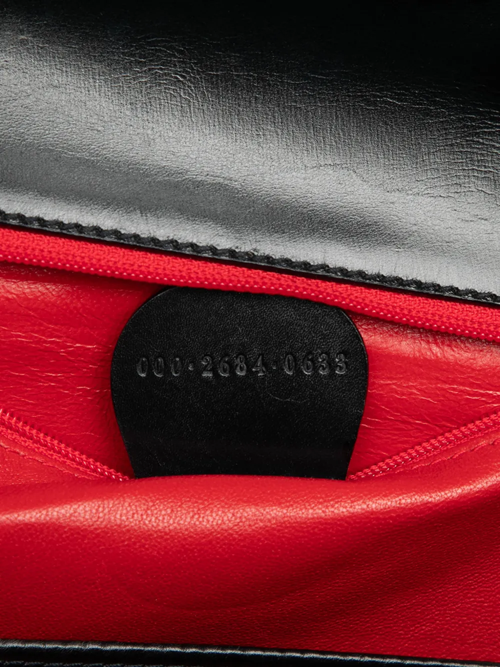 20th Century Grained Calfskin Bamboo Night Satchel